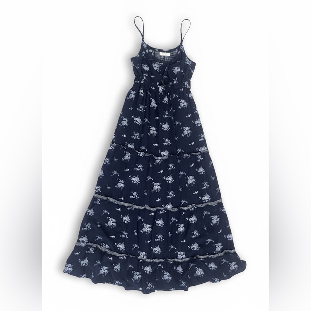 Navy Floral Maxi Dress